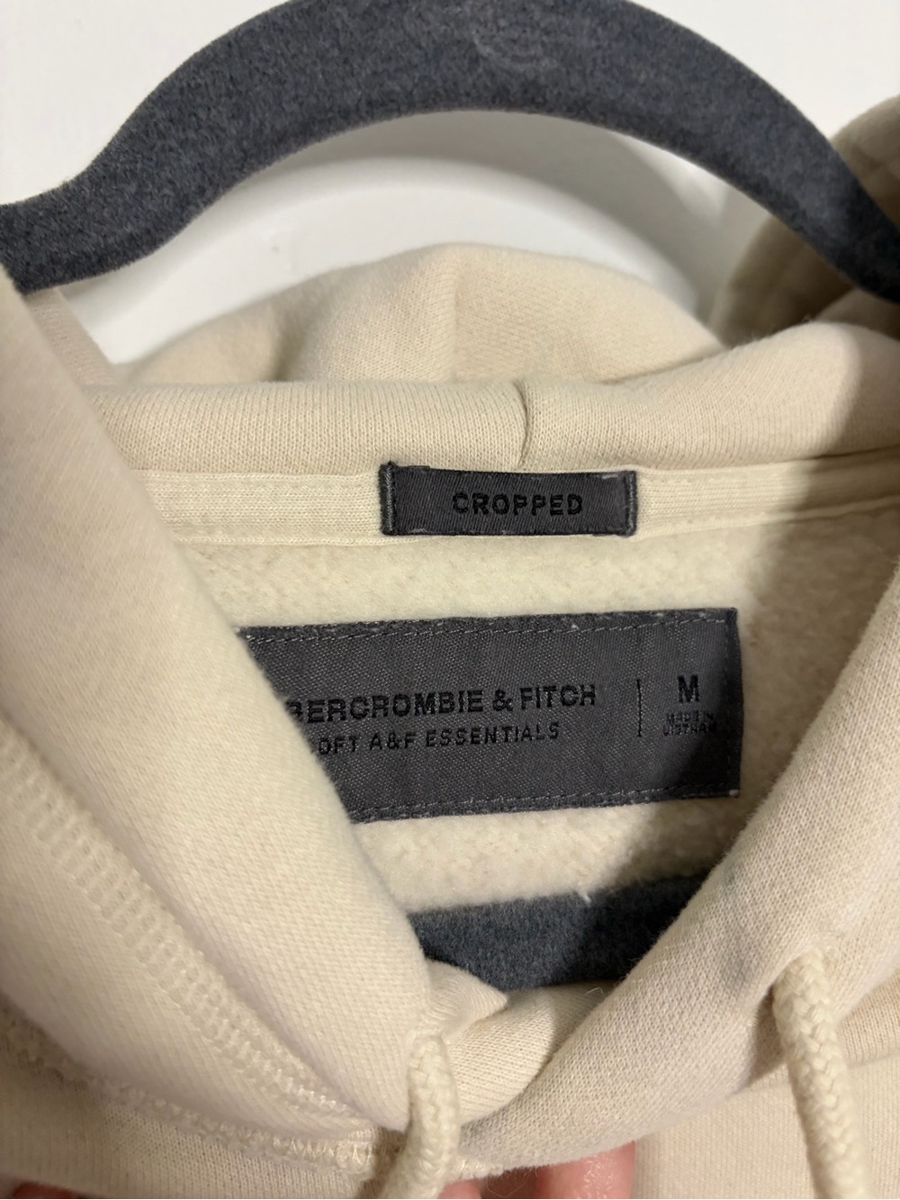 Abercrombie & Fitch Cream Sequoia Graphic Crew Hoodie - Picture 3 of 3